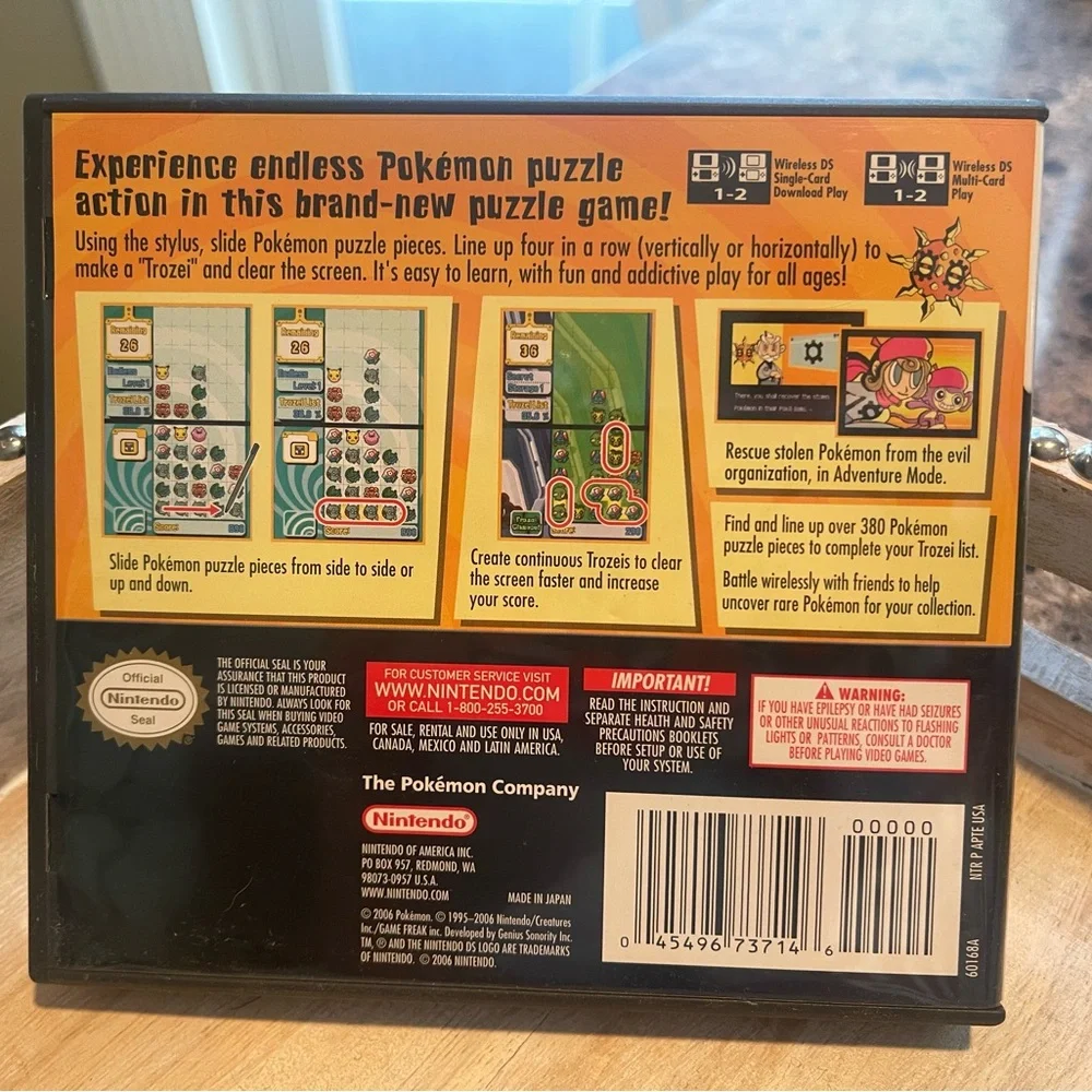 Nintendo Trozei DS Game Case/No Game or Manual